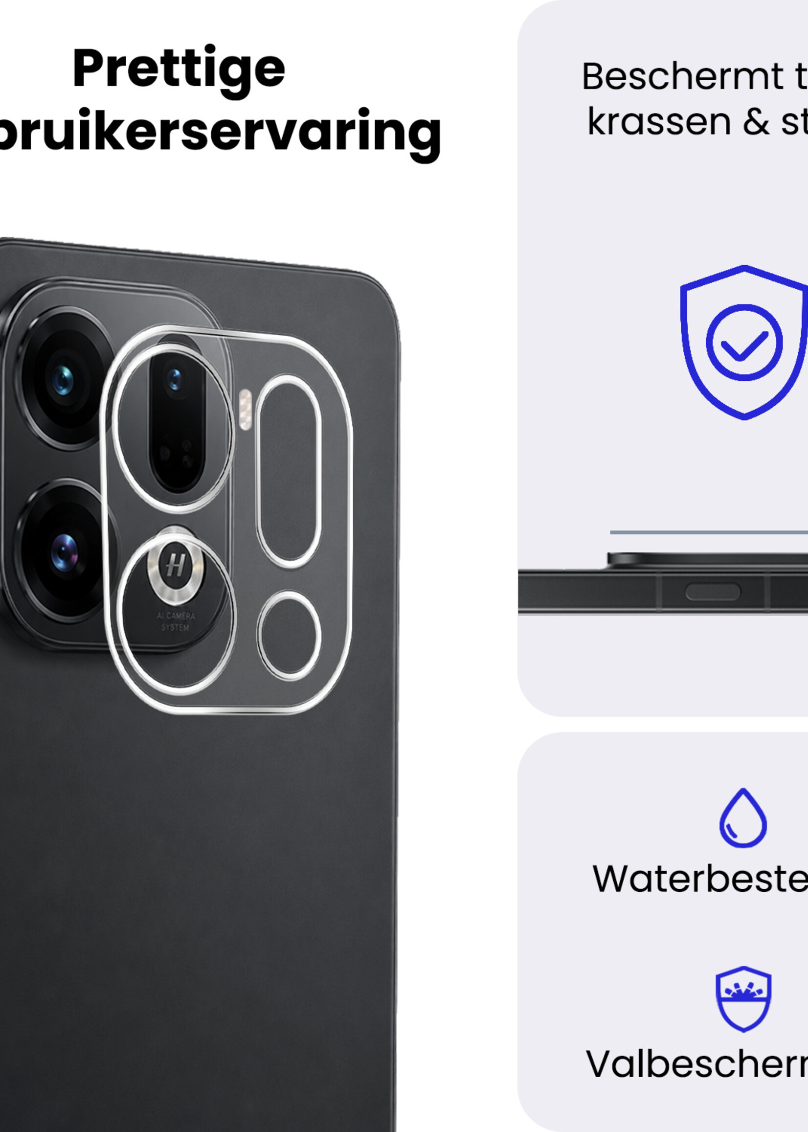 BTH BTH OPPO Find X9 Pro Camera Screenprotector - 2 PACK