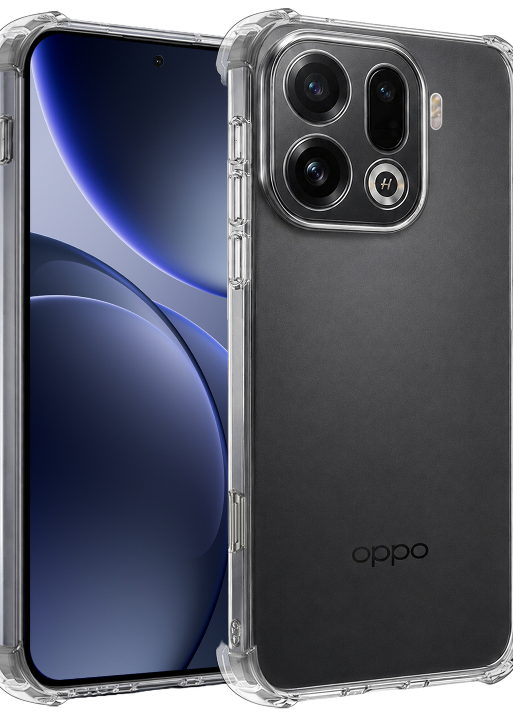 BTH BTH OPPO Find X9 Pro Hoesje Shockproof - Transparant