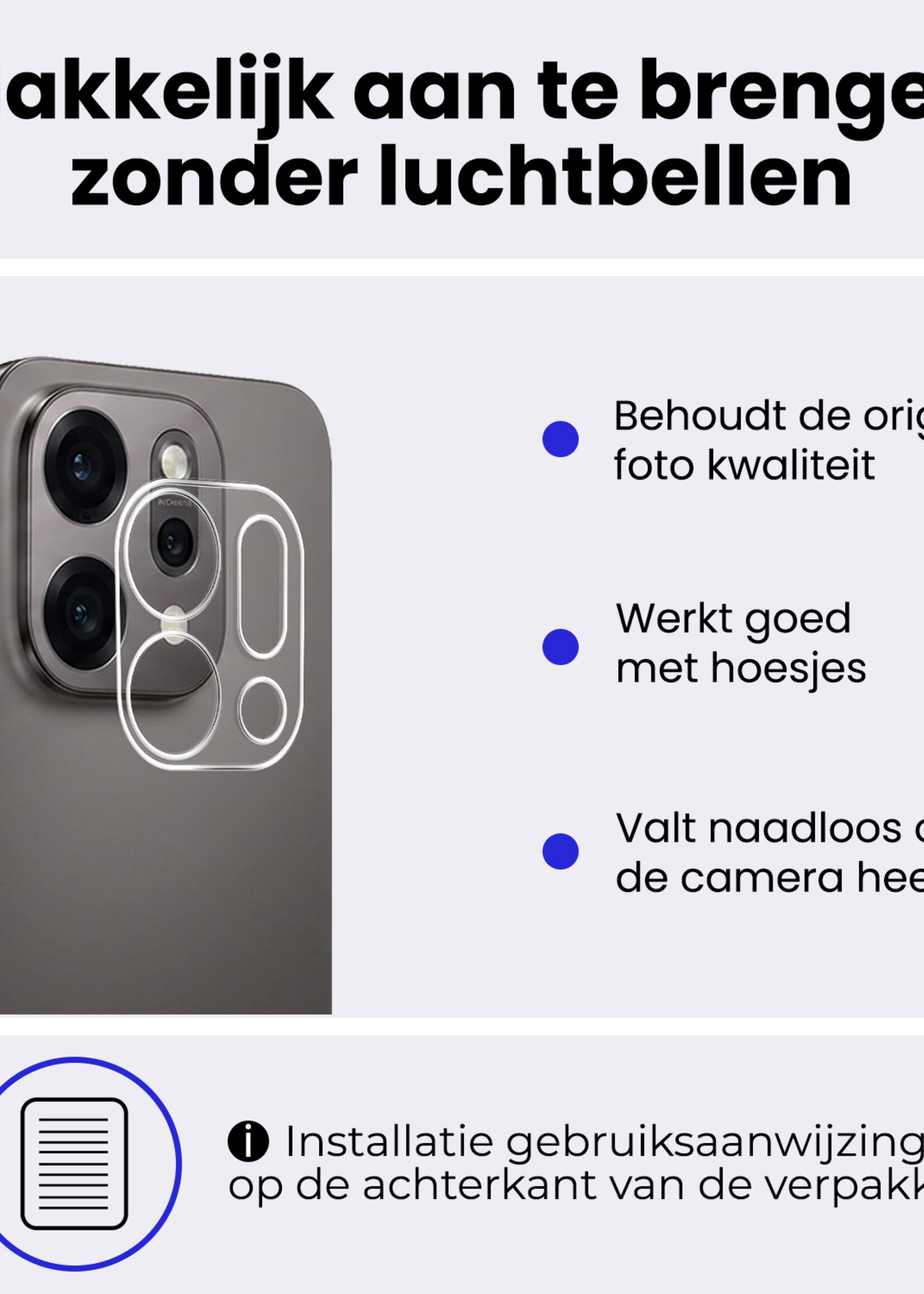 BTH BTH OPPO Reno14 Camera Screenprotector - 3 PACK