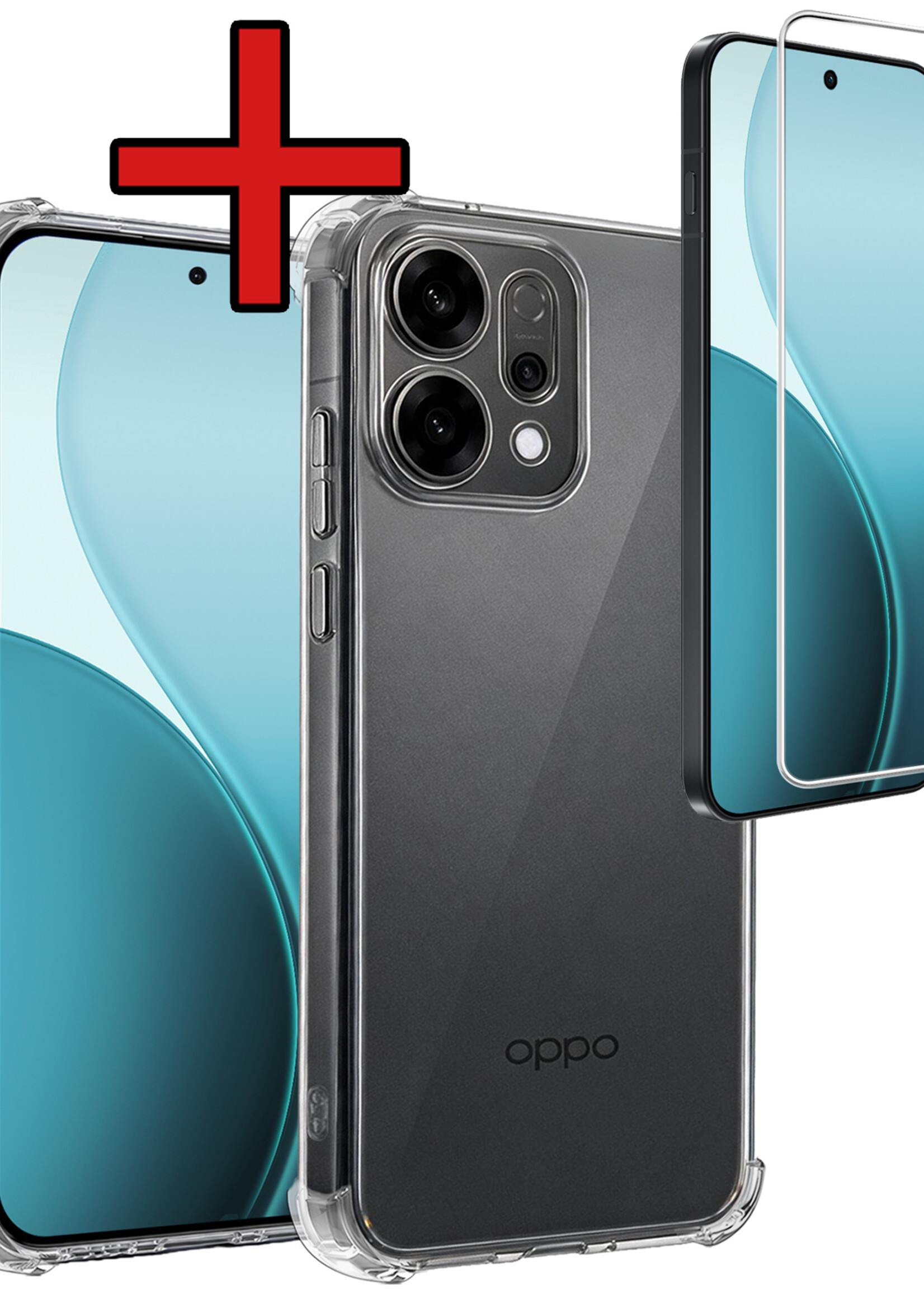 BTH BTH OPPO Reno14 Hoesje Shockproof Met Screenprotector