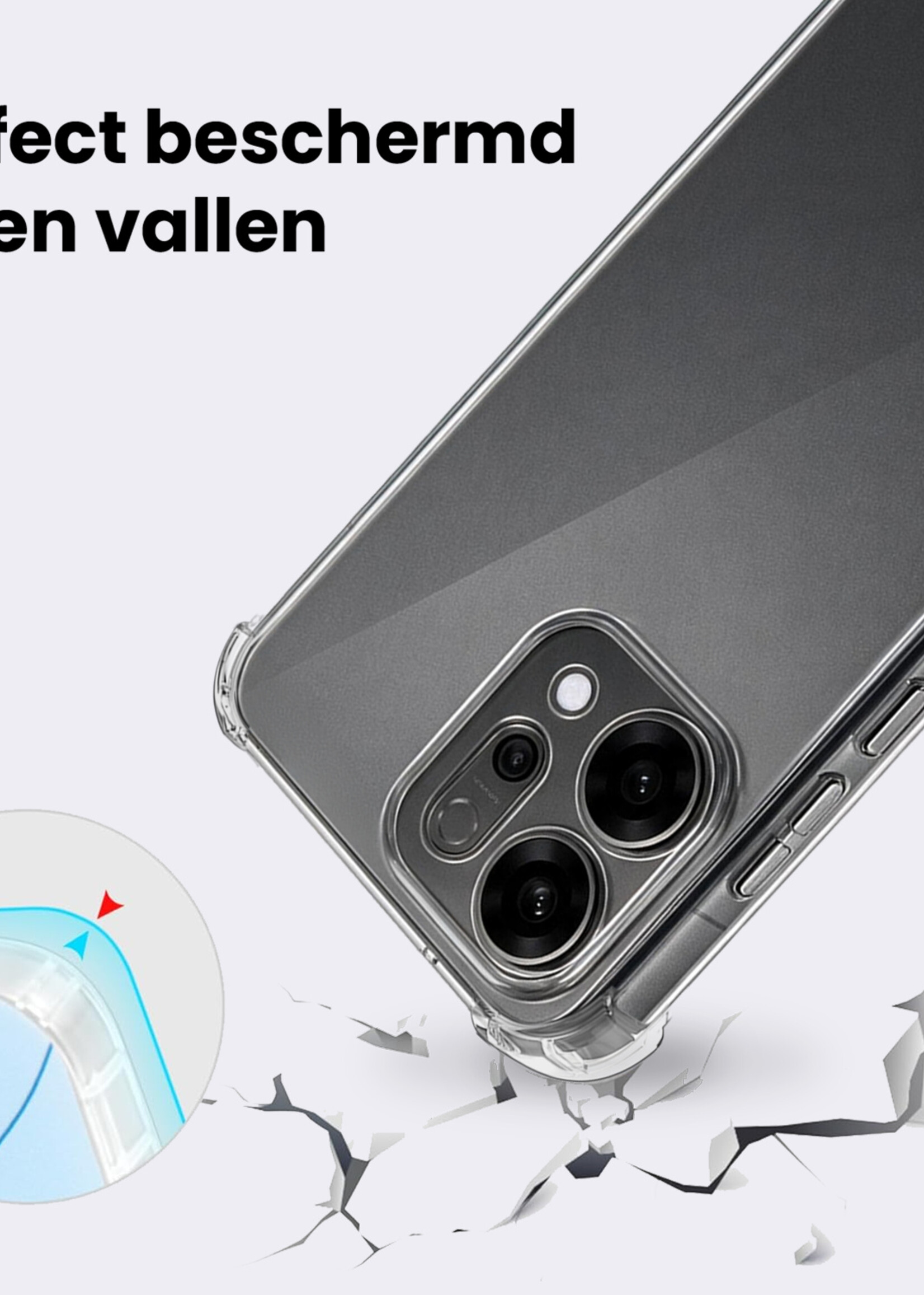 BTH BTH OPPO Reno14 Hoesje Shockproof Met Screenprotector