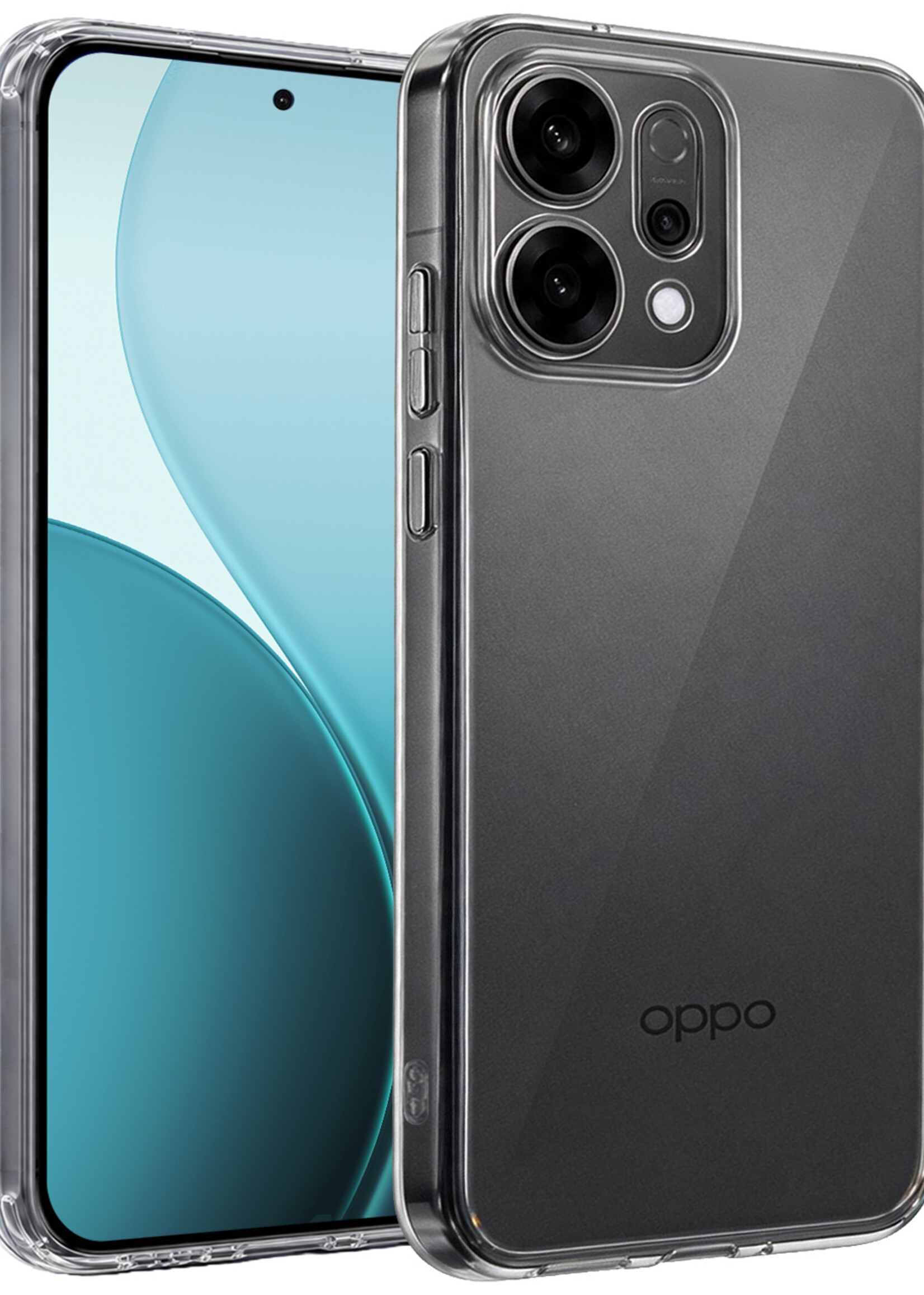 BTH BTH OPPO Reno14 Hoesje Siliconen - Transparant