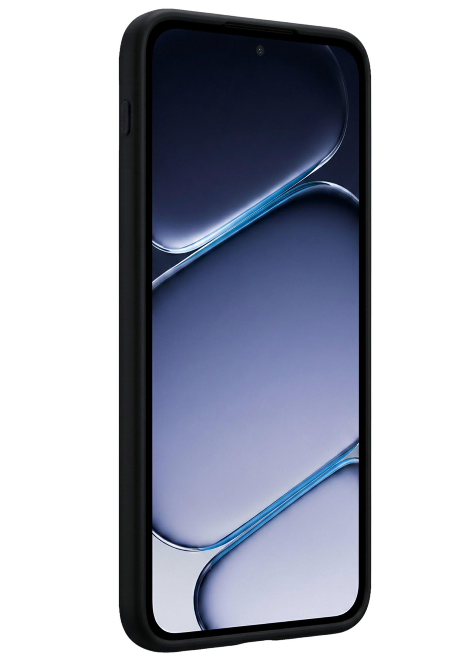 BTH BTH OnePlus Nord 6 Hoesje Siliconen Met Screenprotector - Zwart