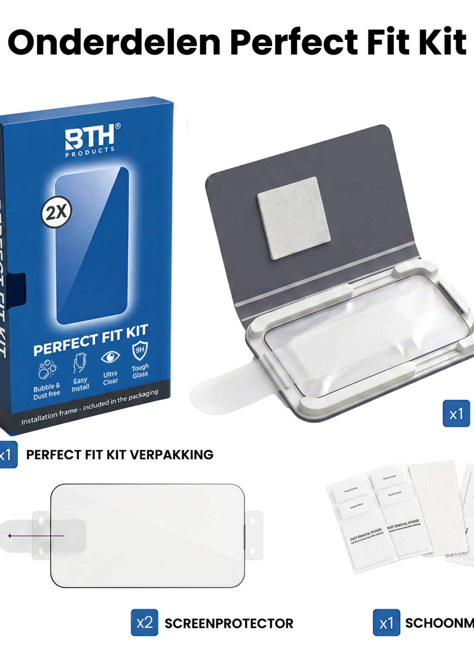 BTH BTH Samsung Galaxy S26 FE Screenprotector Perfect Fit Kit - 2 PACK