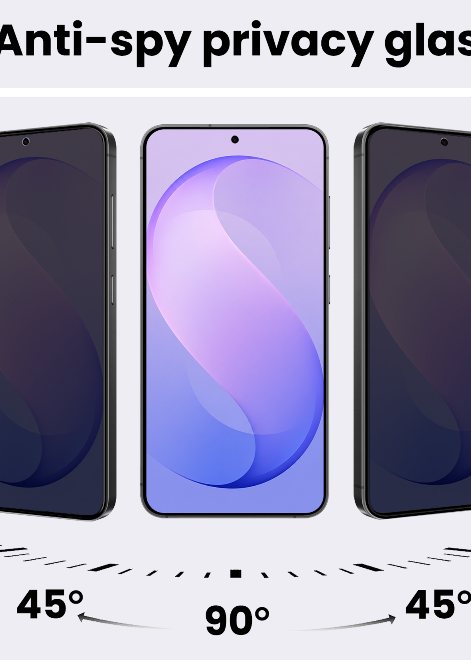 BTH BTH Samsung Galaxy S26 FE Screenprotector Glas Privacy - 2 PACK