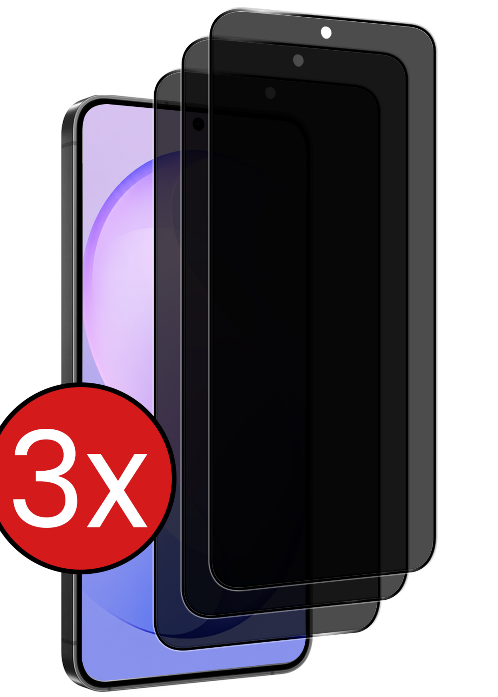 BTH BTH Samsung Galaxy S26 FE Screenprotector Glas Privacy - 3 PACK