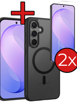 BTH BTH Samsung Galaxy S26 FE Magsafe Hoesje Zwart Met 2x Screenprotector