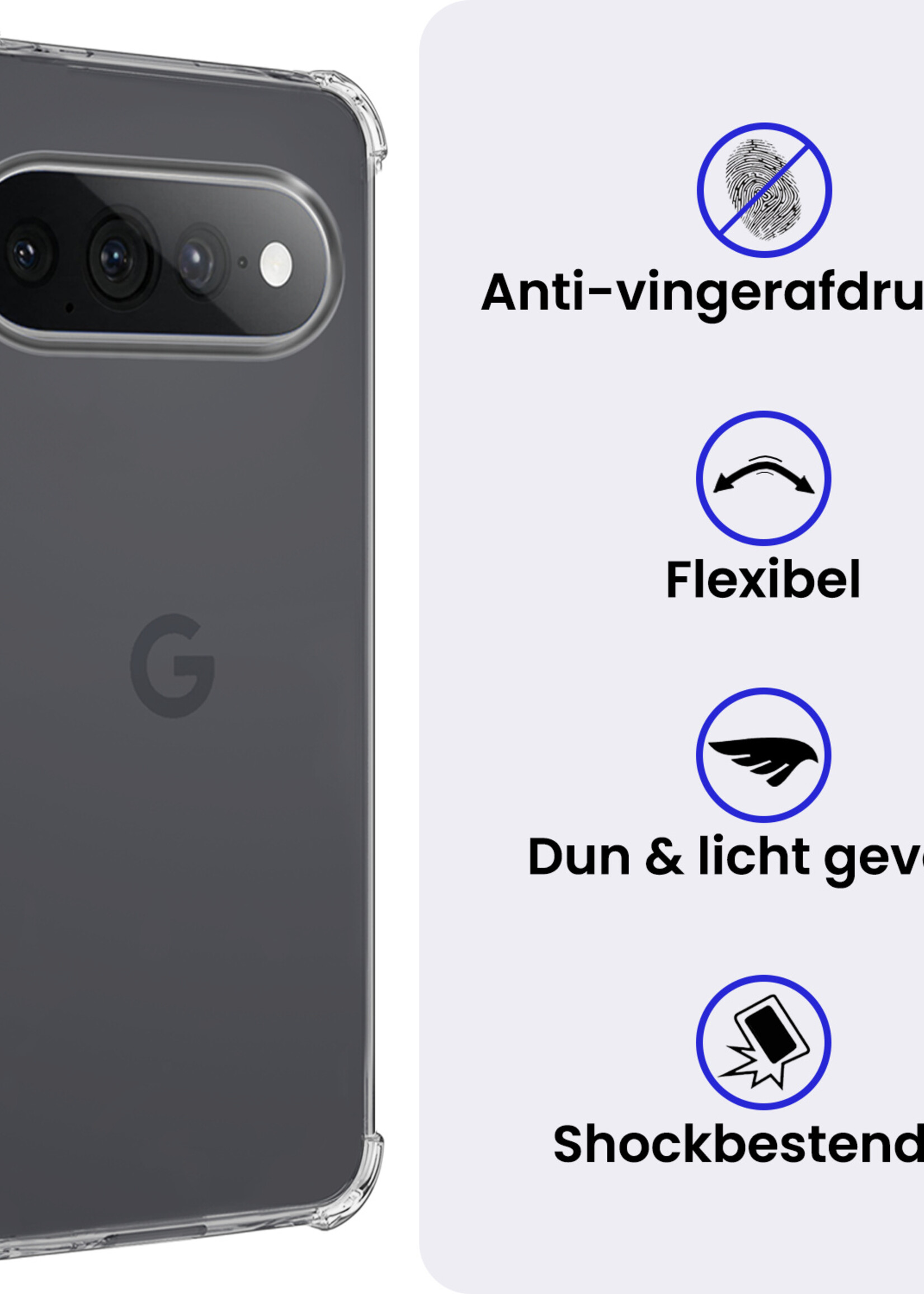 BTH BTH Google Pixel 11 Pro XL Hoesje Shockproof - Transparant