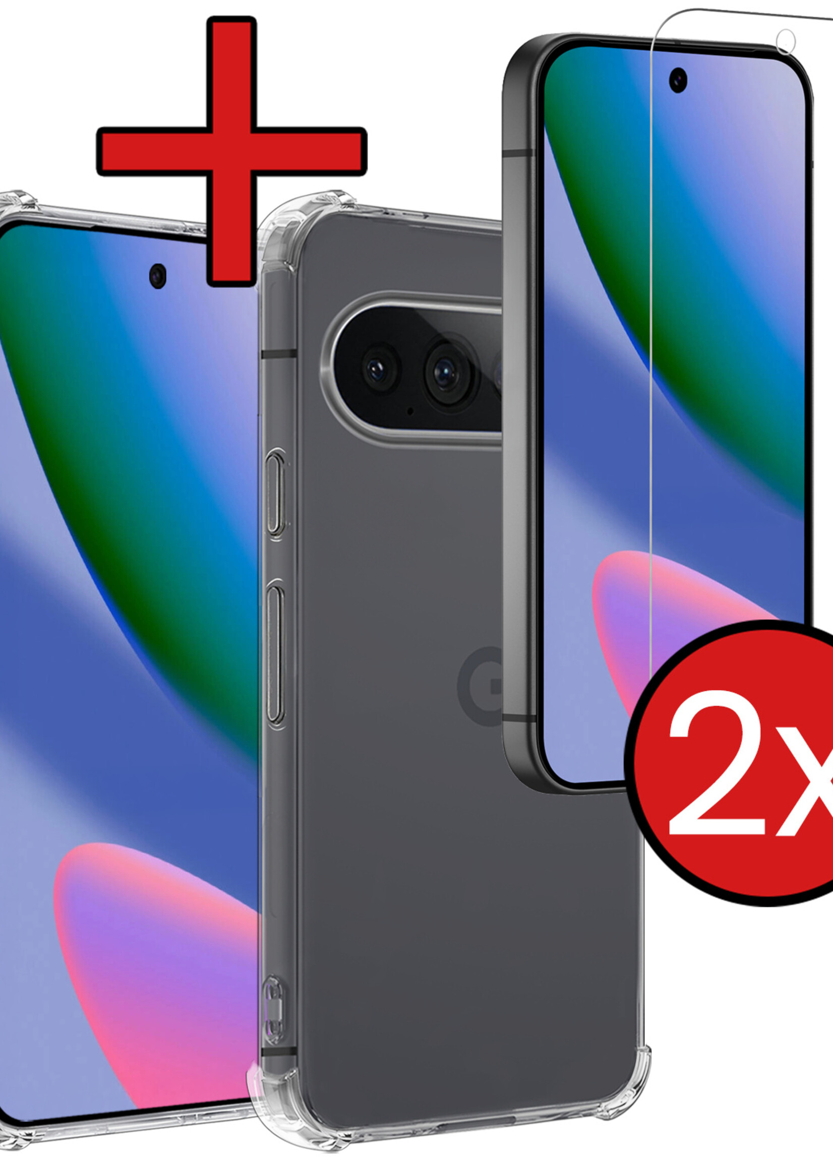 BTH BTH Google Pixel 11 Pro XL Hoesje Shockproof Met 2x Screenprotector