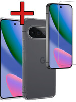 BTH BTH Google Pixel 11 Pro XL Hoesje Siliconen Met Screenprotector - Transparant