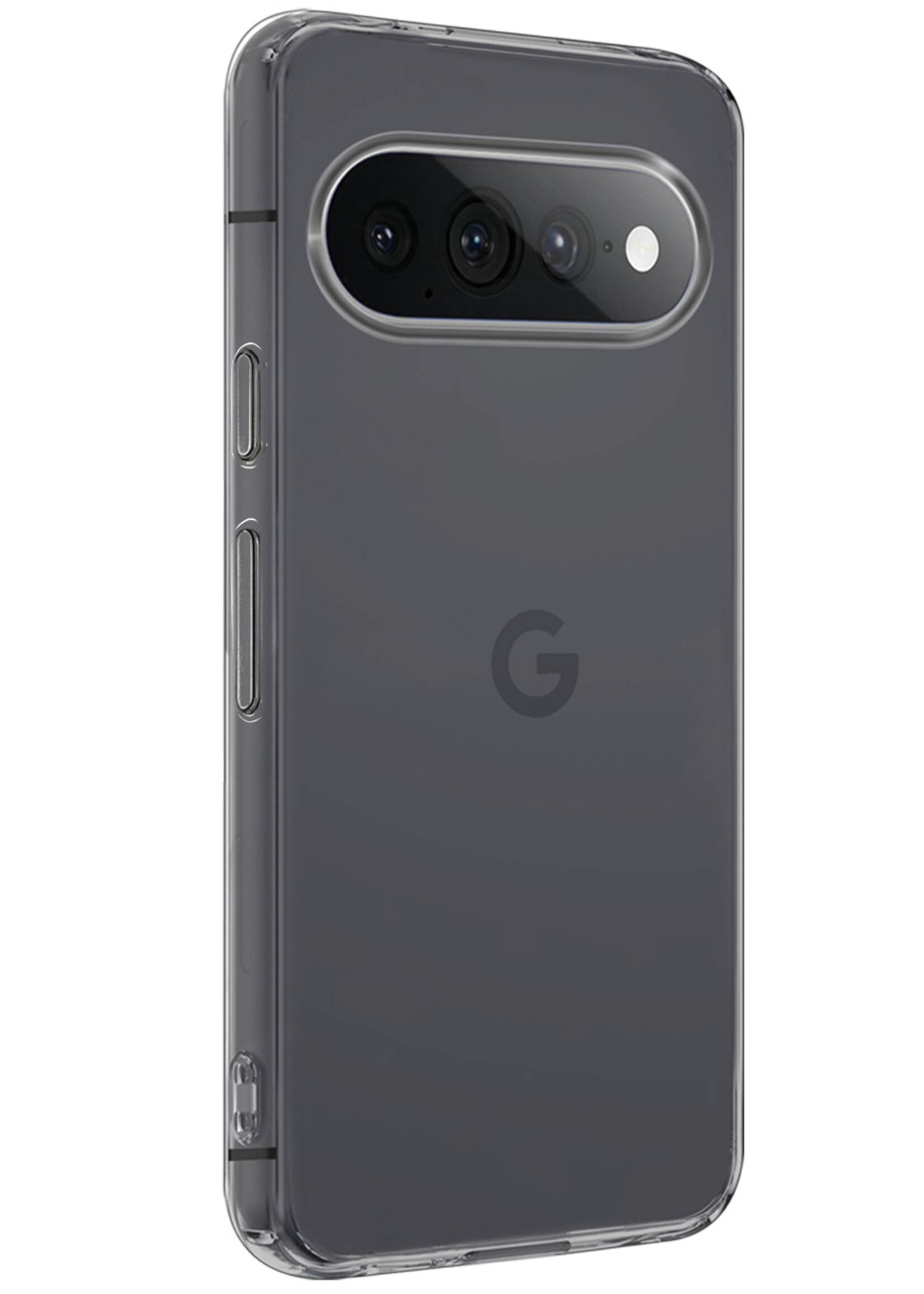 BTH BTH Google Pixel 11 Pro XL Hoesje Siliconen Met 2x Screenprotector - Transparant