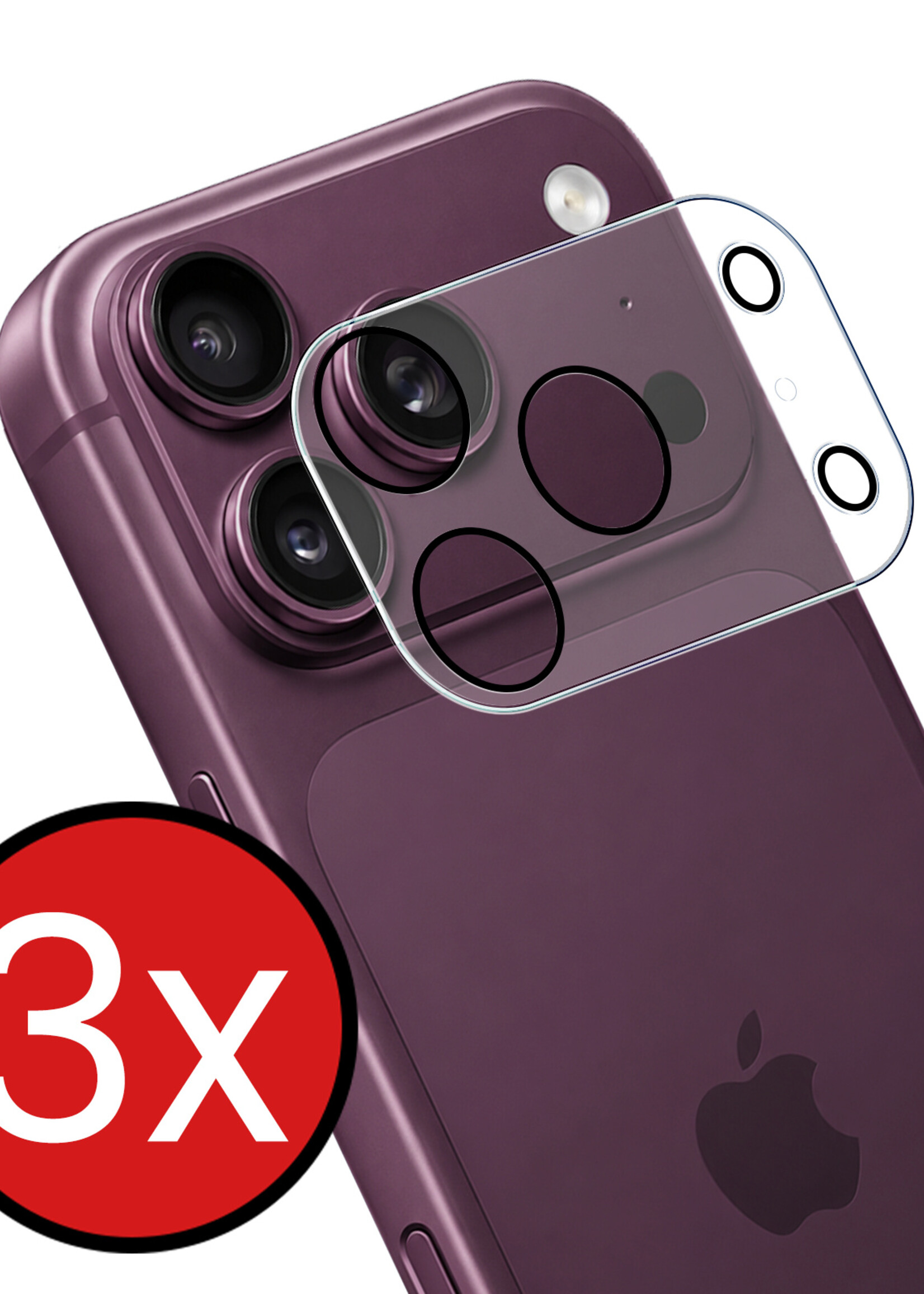BTH BTH iPhone 18 Pro Max Camera Screenprotector - 3 PACK
