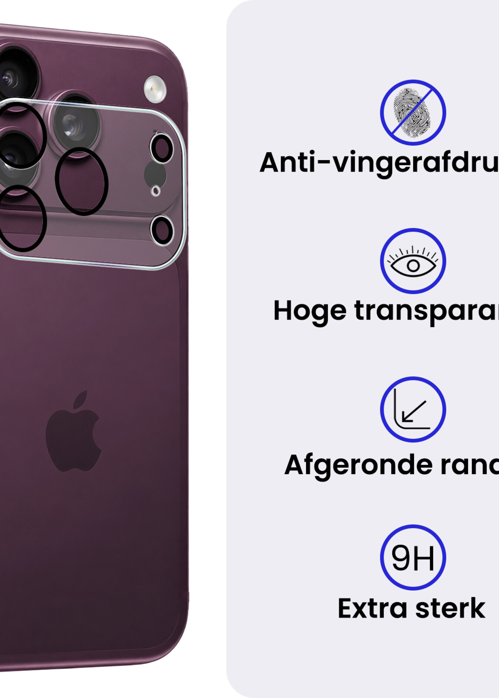 BTH BTH iPhone 18 Pro Max Camera Screenprotector - 3 PACK