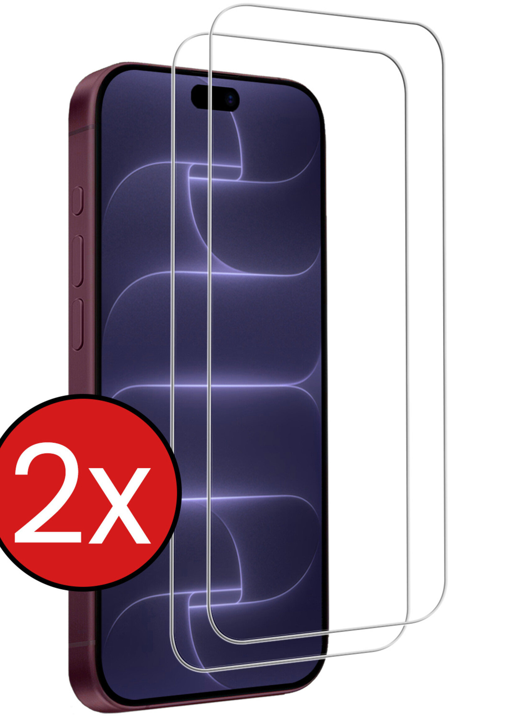 BTH BTH iPhone 18 Pro Screenprotector Glas Met Dichte Notch - 2 PACK