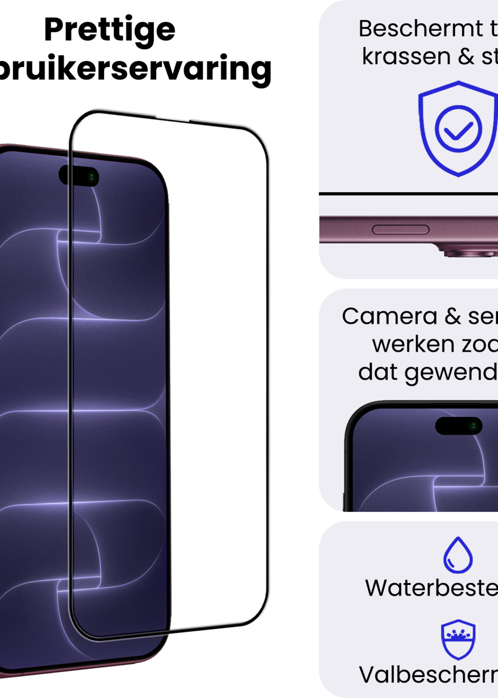 BTH BTH iPhone 18 Pro Screenprotector Glas Full Cover 2D