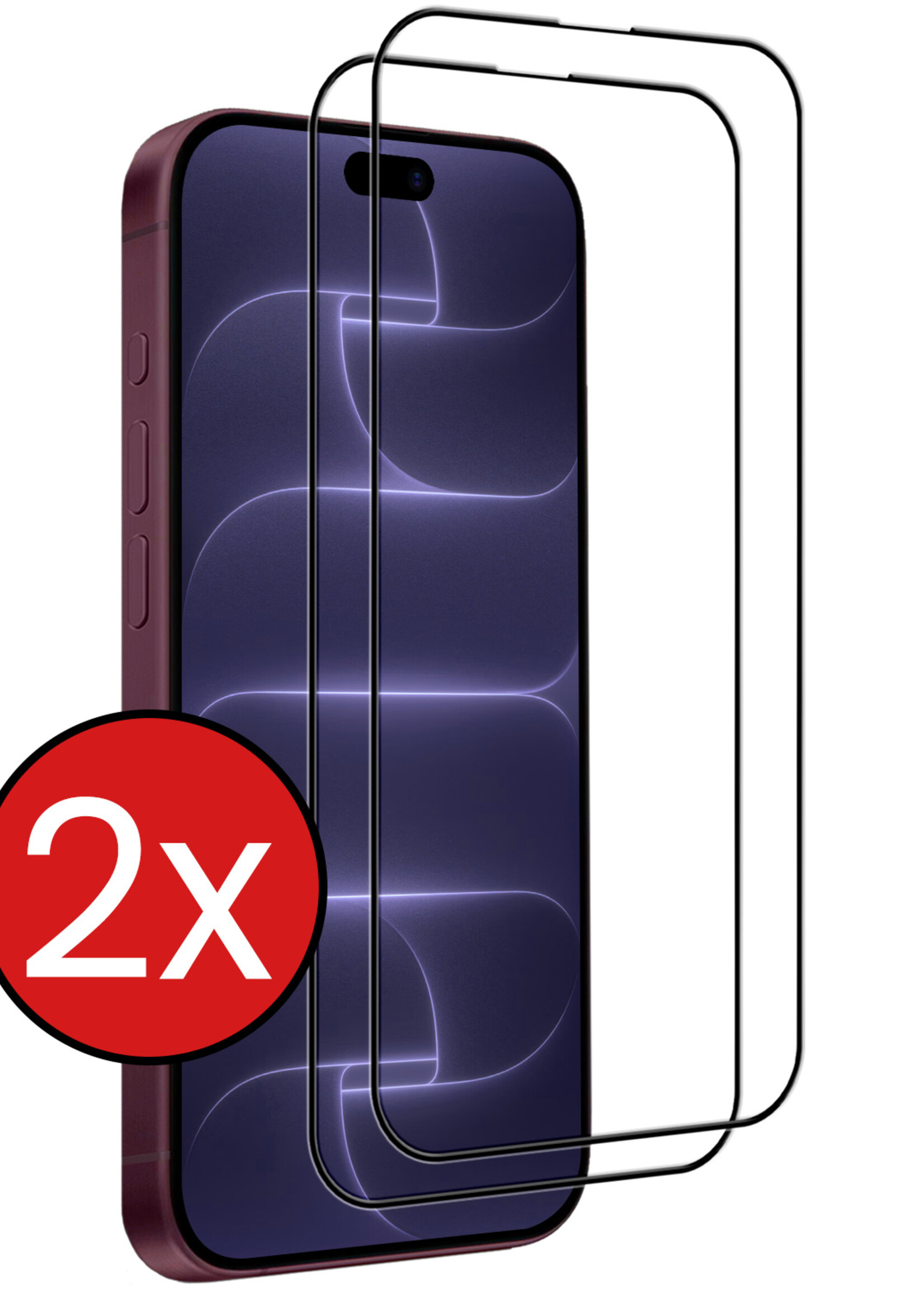 BTH BTH iPhone 18 Pro Max Screenprotector Glas Full Cover 2D - 2 PACK