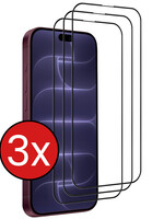 BTH BTH iPhone 18 Pro Max Screenprotector Glas Full Cover 2D - 3 PACK