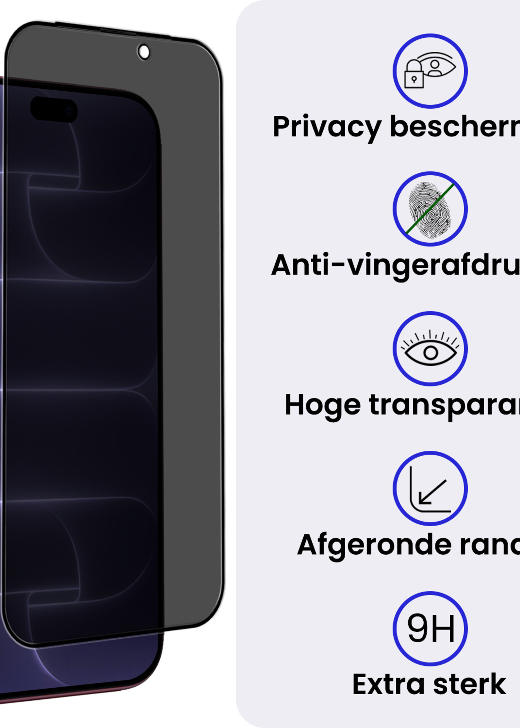 BTH BTH iPhone 18 Pro Max Screenprotector Glas Privacy