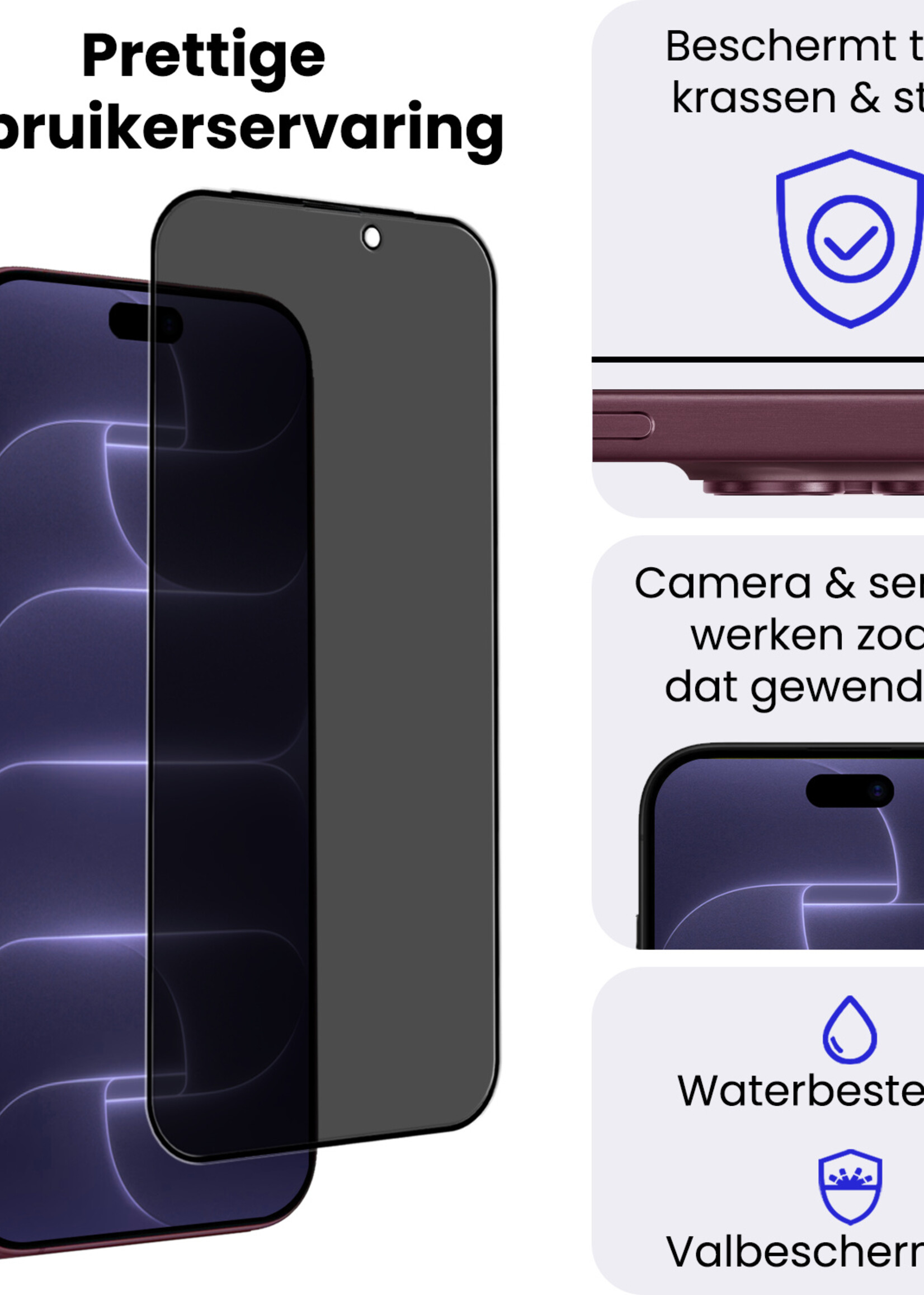 BTH BTH iPhone 18 Pro Max Screenprotector Glas Privacy