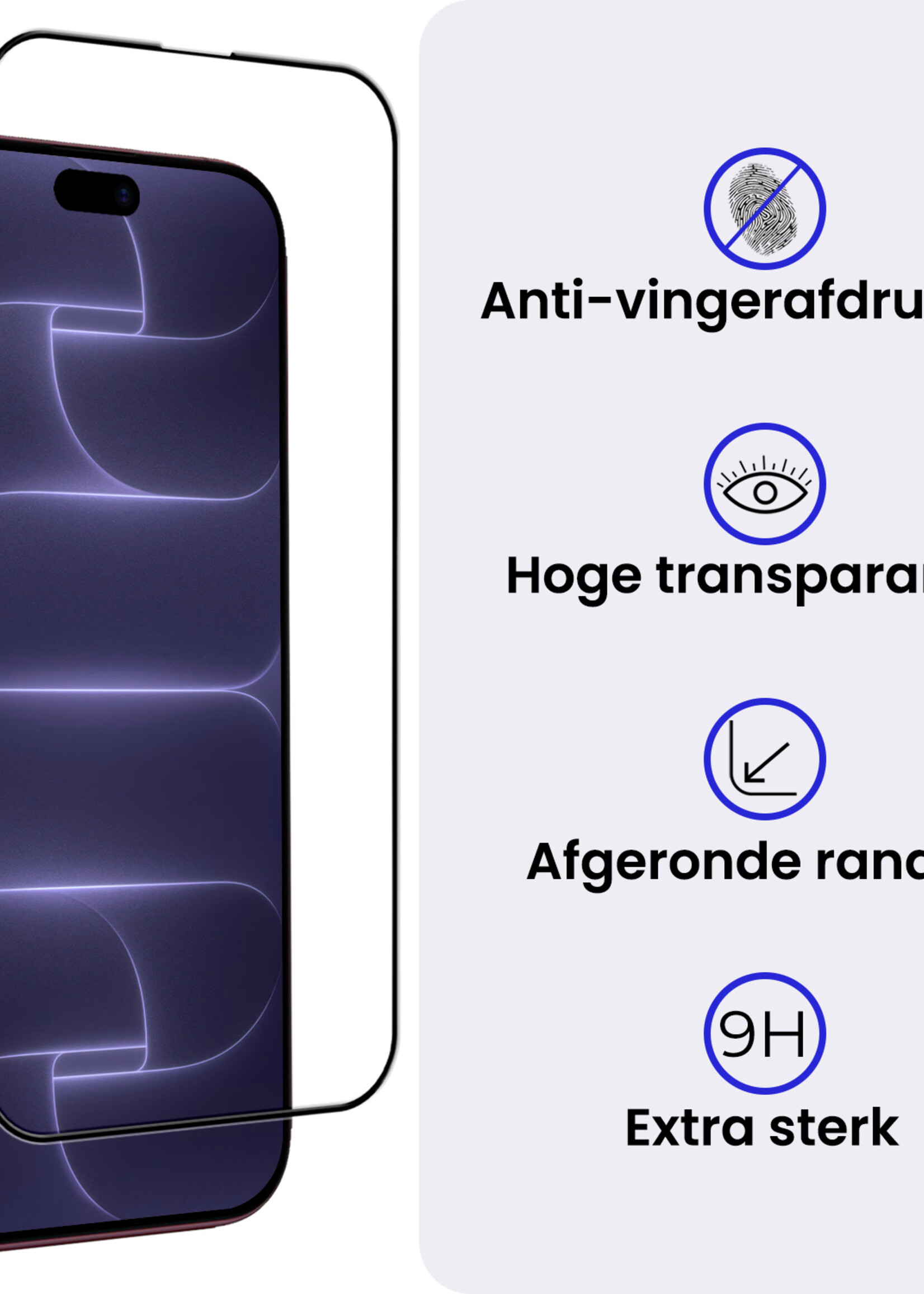 BTH BTH iPhone 18 Pro Max Screenprotector Met Installieframe - 2 PACK