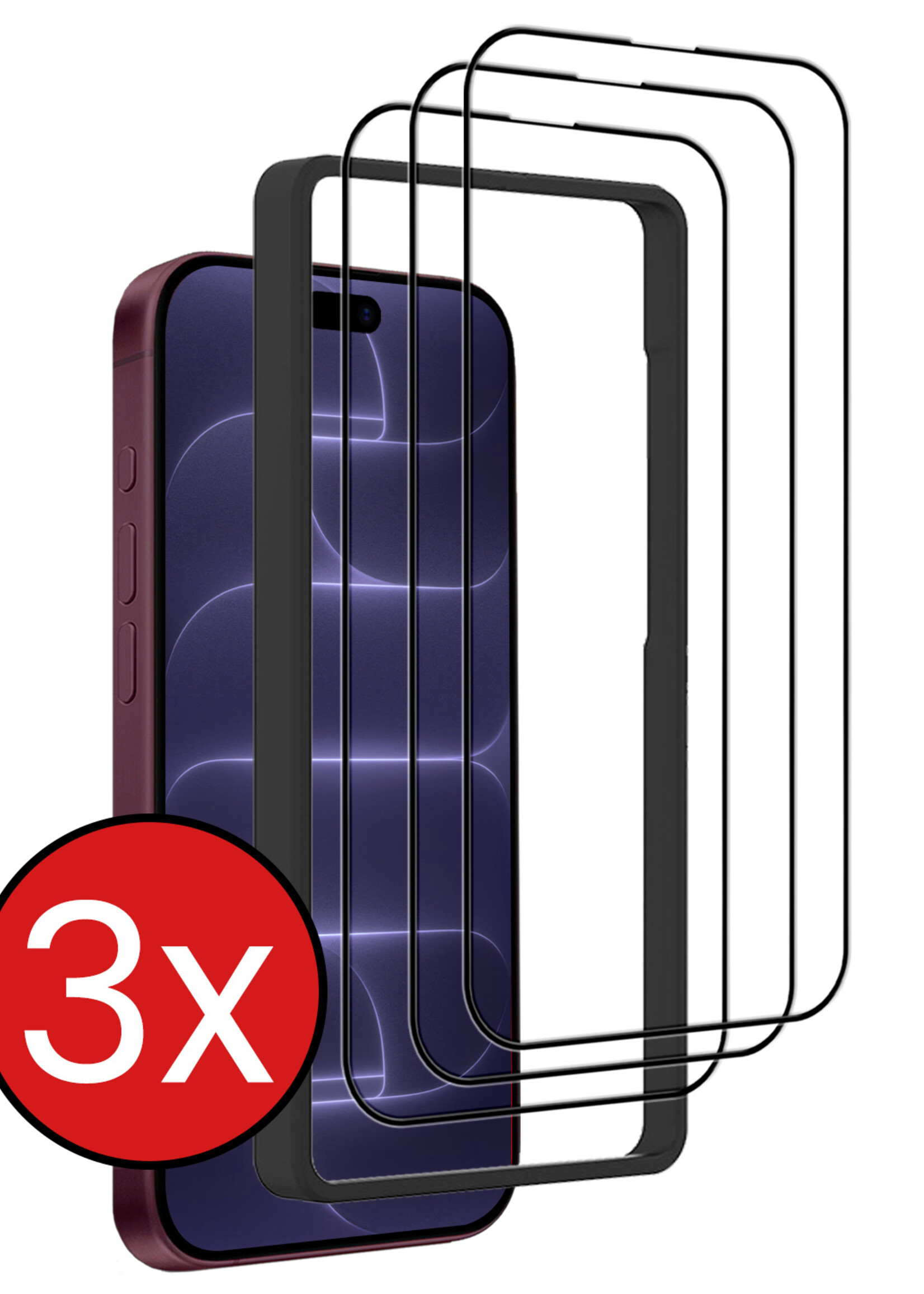 BTH BTH iPhone 18 Pro Max Screenprotector Met Installieframe - 3 PACK