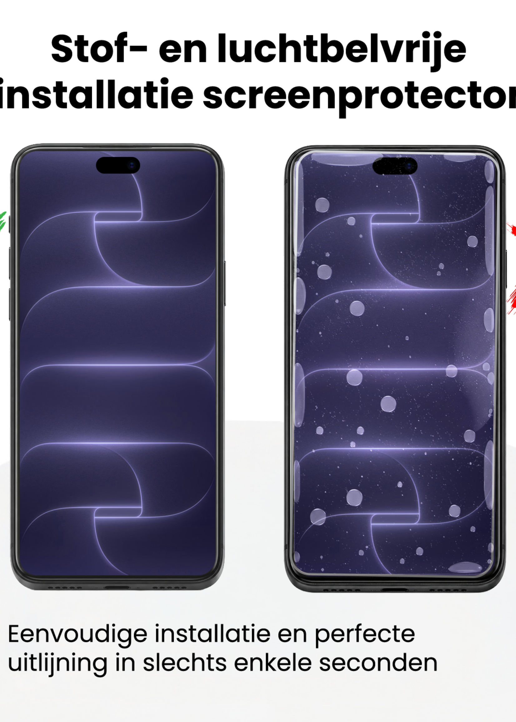 BTH BTH iPhone 18 Pro Screenprotector Perfect Fit Kit - 2 PACK