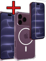BTH BTH iPhone 18 Pro Magsafe Hoesje Transparant Met Screenprotector