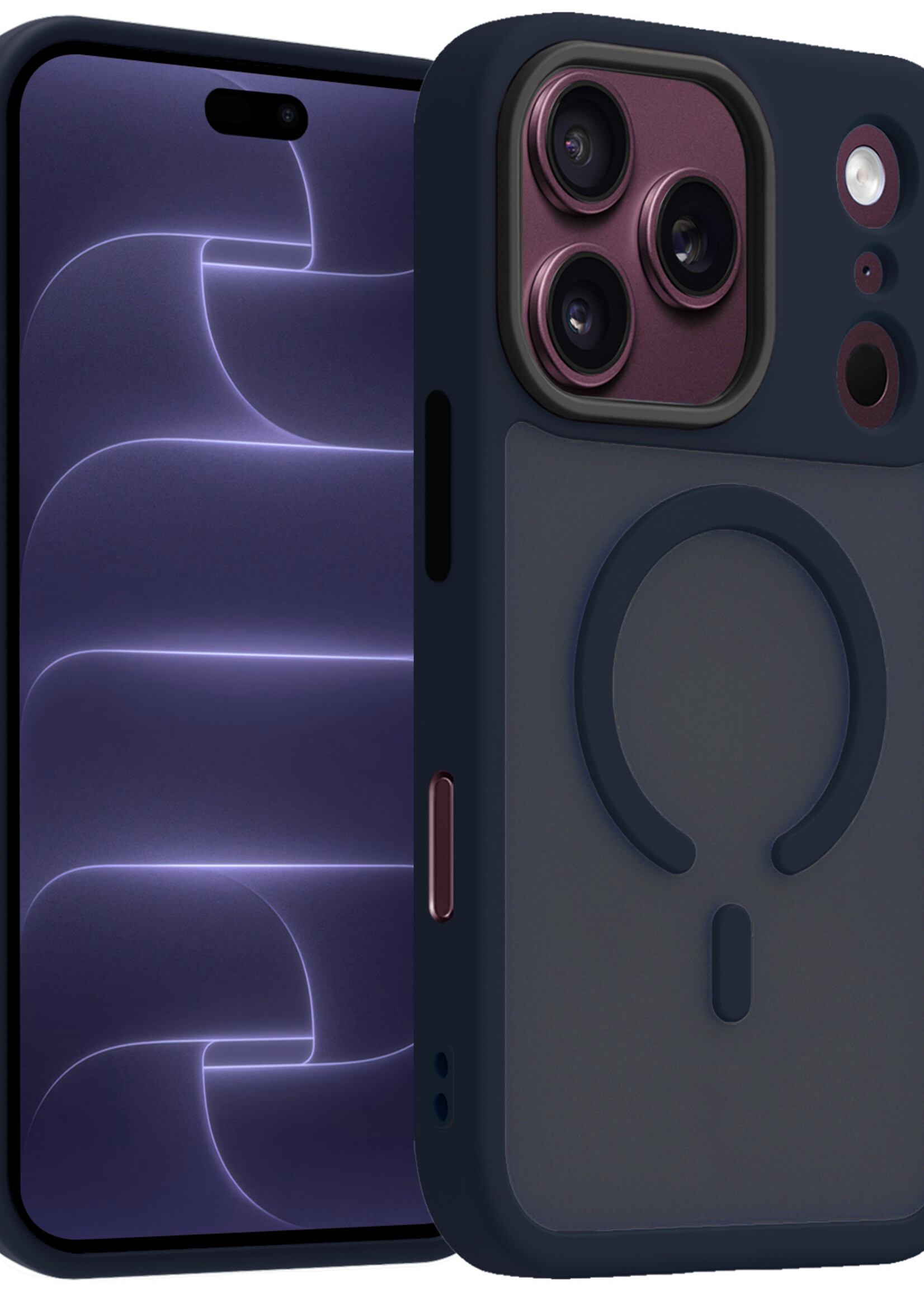 BTH BTH iPhone 18 Pro Max Magsafe Hoesje - Donkerblauw
