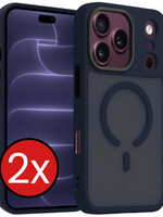 BTH BTH iPhone 18 Pro Max Magsafe Hoesje - Donkerblauw - 2 PACK