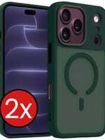 BTH BTH iPhone 18 Pro Max Magsafe Hoesje - Donkergroen - 2 PACK