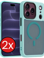 BTH BTH iPhone 18 Pro Max Magsafe Hoesje - Lichtblauw - 2 PACK
