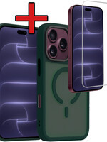 BTH BTH iPhone 18 Pro Max Magsafe Hoesje Donkergroen Met Screenprotector