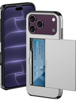 BTH BTH iPhone 18 Pro Max Hoesje Pashouder Hard - Grijs