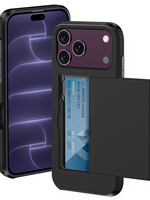BTH BTH iPhone 18 Pro Max Hoesje Pashouder Hard - Zwart