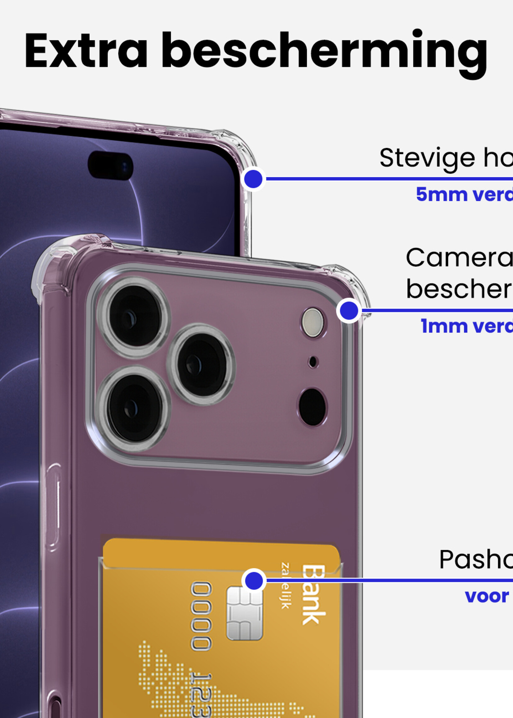 BTH BTH iPhone 18 Pro Max Hoesje Pashouder