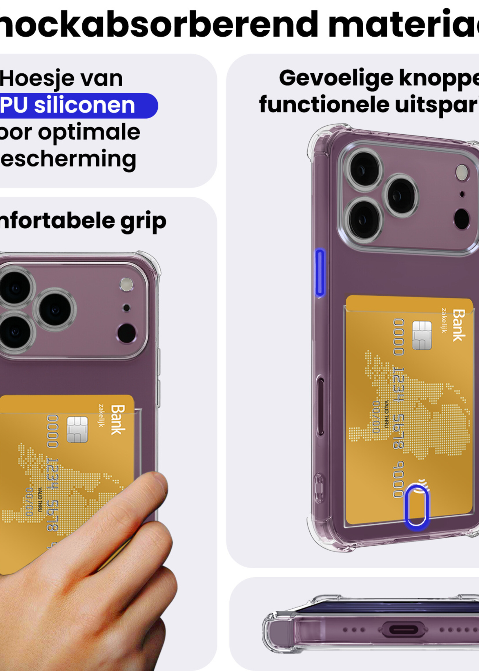 BTH BTH iPhone 18 Pro Max Hoesje Pashouder