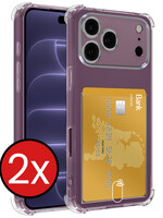 BTH BTH iPhone 18 Pro Max Hoesje Pashouder - 2 PACK