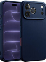 BTH BTH iPhone 18 Pro Hoesje Siliconen - Donkerblauw