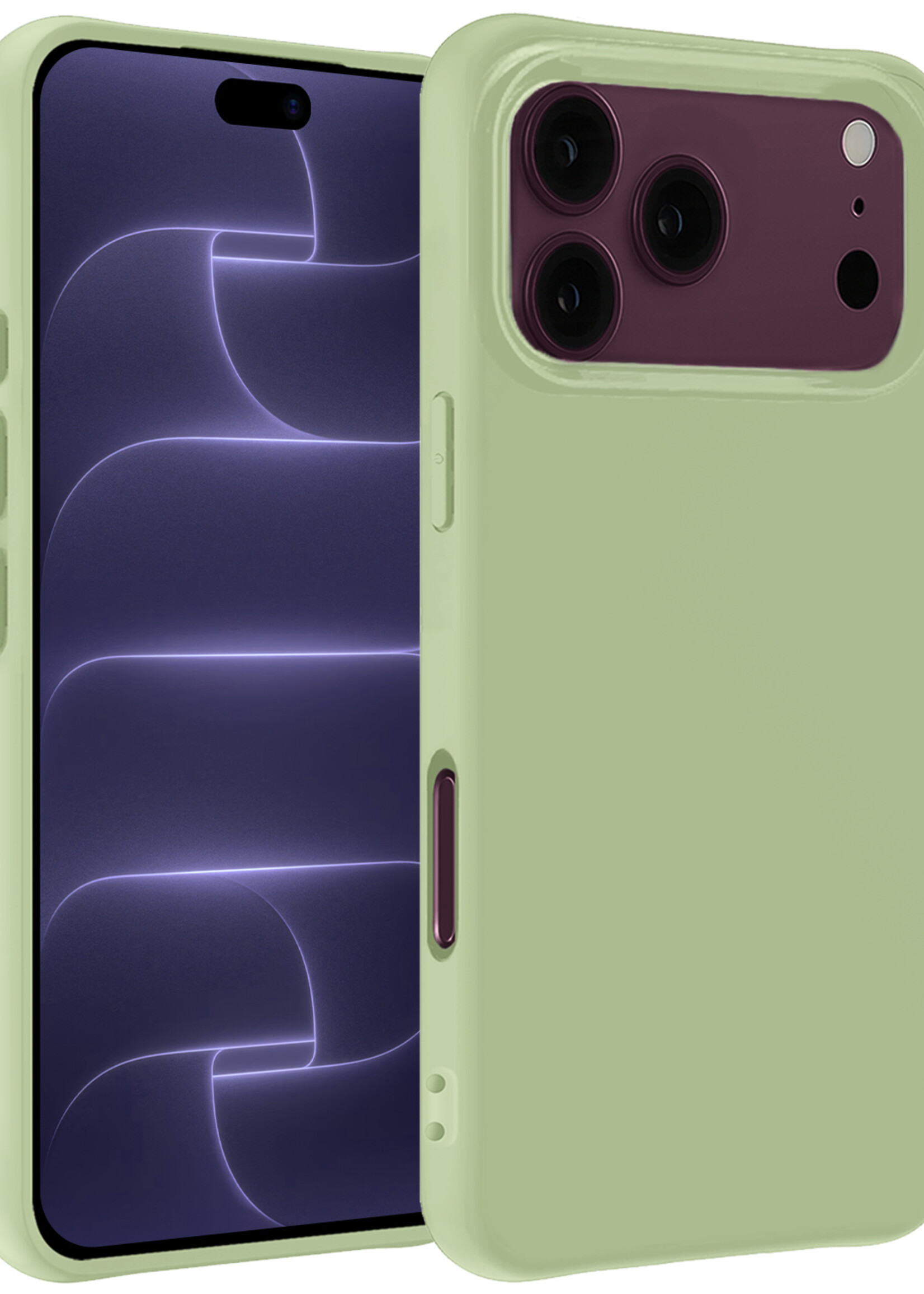 BTH BTH iPhone 18 Pro Hoesje Siliconen - Groen