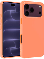 BTH BTH iPhone 18 Pro Hoesje Siliconen - Perzik