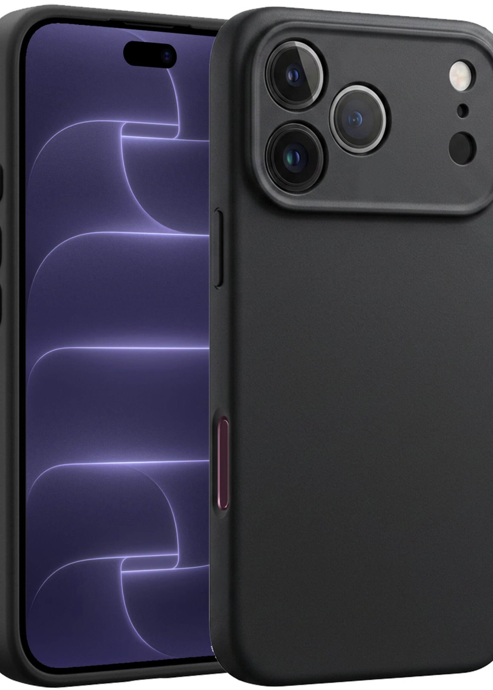BTH BTH iPhone 18 Pro Hoesje Siliconen - Zwart