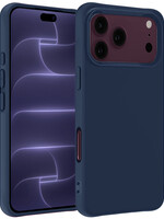 BTH BTH iPhone 18 Pro Max Hoesje Siliconen - Donkerblauw