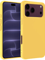 BTH BTH iPhone 18 Pro Max Hoesje Siliconen - Geel