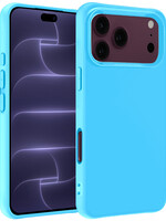 BTH BTH iPhone 18 Pro Max Hoesje Siliconen - Lichtblauw