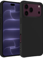 BTH BTH iPhone 18 Pro Max Hoesje Siliconen - Zwart