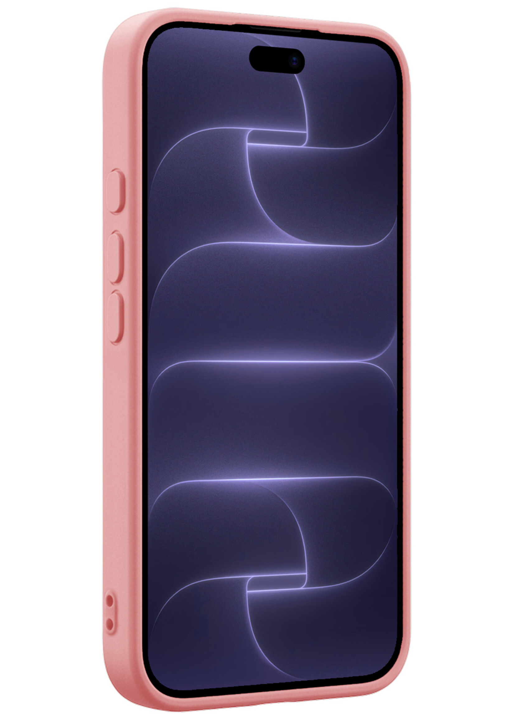 BTH BTH iPhone 18 Pro Max Hoesje Siliconen - Lichtroze - 2 PACK