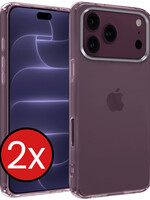BTH BTH iPhone 18 Pro Max Hoesje Siliconen - Transparant - 2 PACK