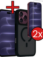 BTH BTH iPhone 18 Pro Magsafe Hoesje Zwart Met 2x Screenprotector