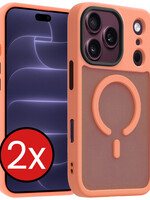 BTH BTH iPhone 18 Pro Max Magsafe Hoesje - Perzik - 2 PACK