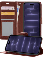 BTH BTH iPhone 18 Pro Hoesje Bookcase - Bruin